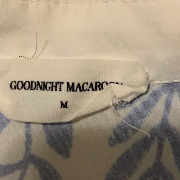 Goodnight Macaroon Mon Blue White Shirt Dress - Picture 6 of 13